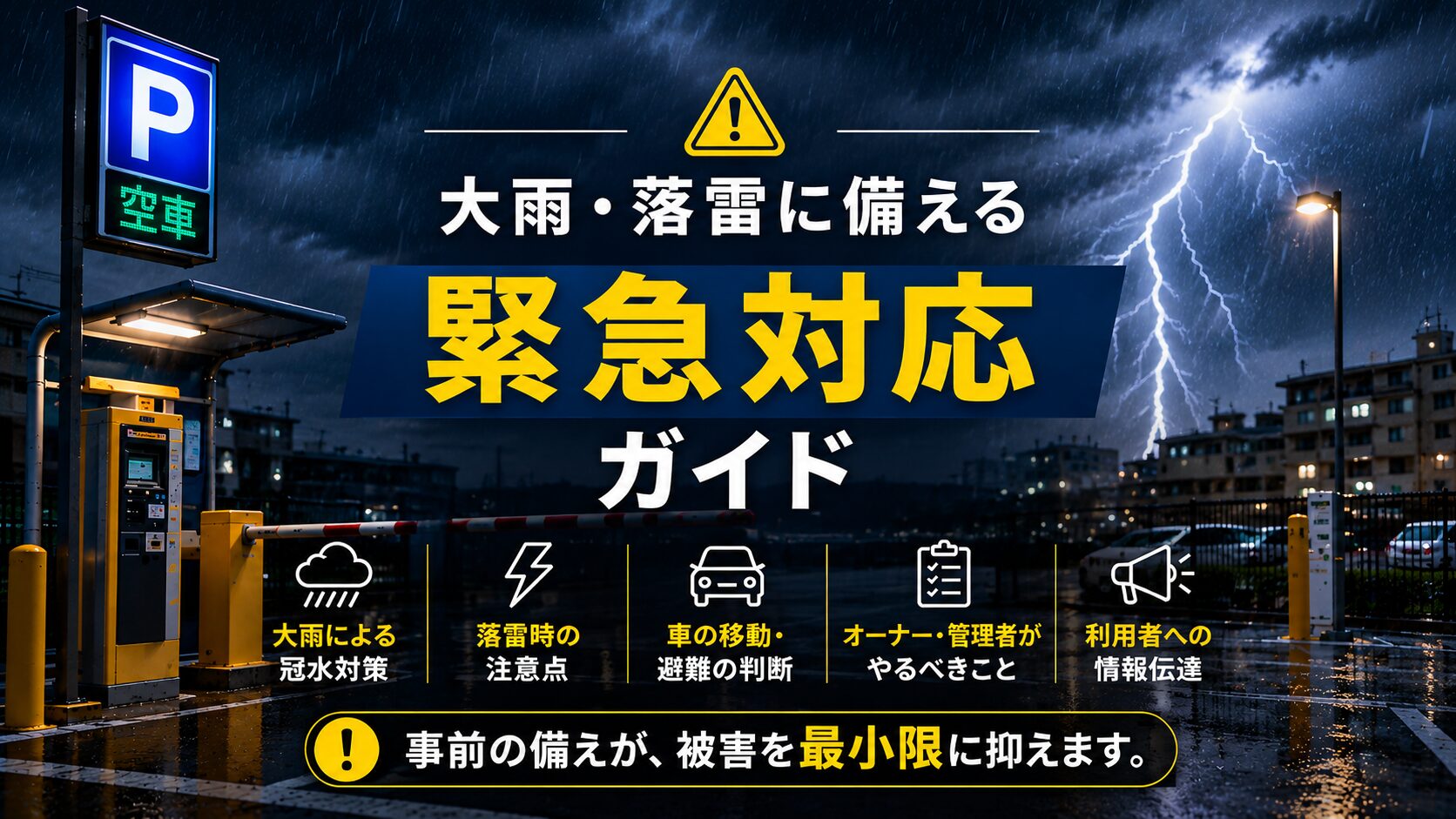 大雨・落雷 緊急対応ガイド